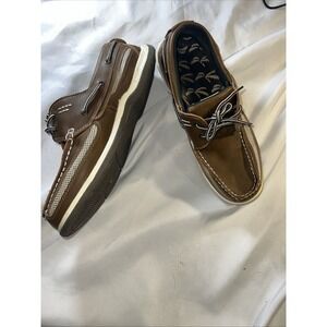 Island Surf Mens Boat Shoes  Size 11 Dark Brown Synthetic Suede